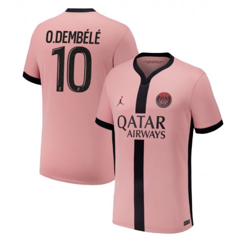 Fotballdrakt Herre Paris Saint-Germain Ousmane Dembele #10 Tredjedrakt 2024-25 Kortermet